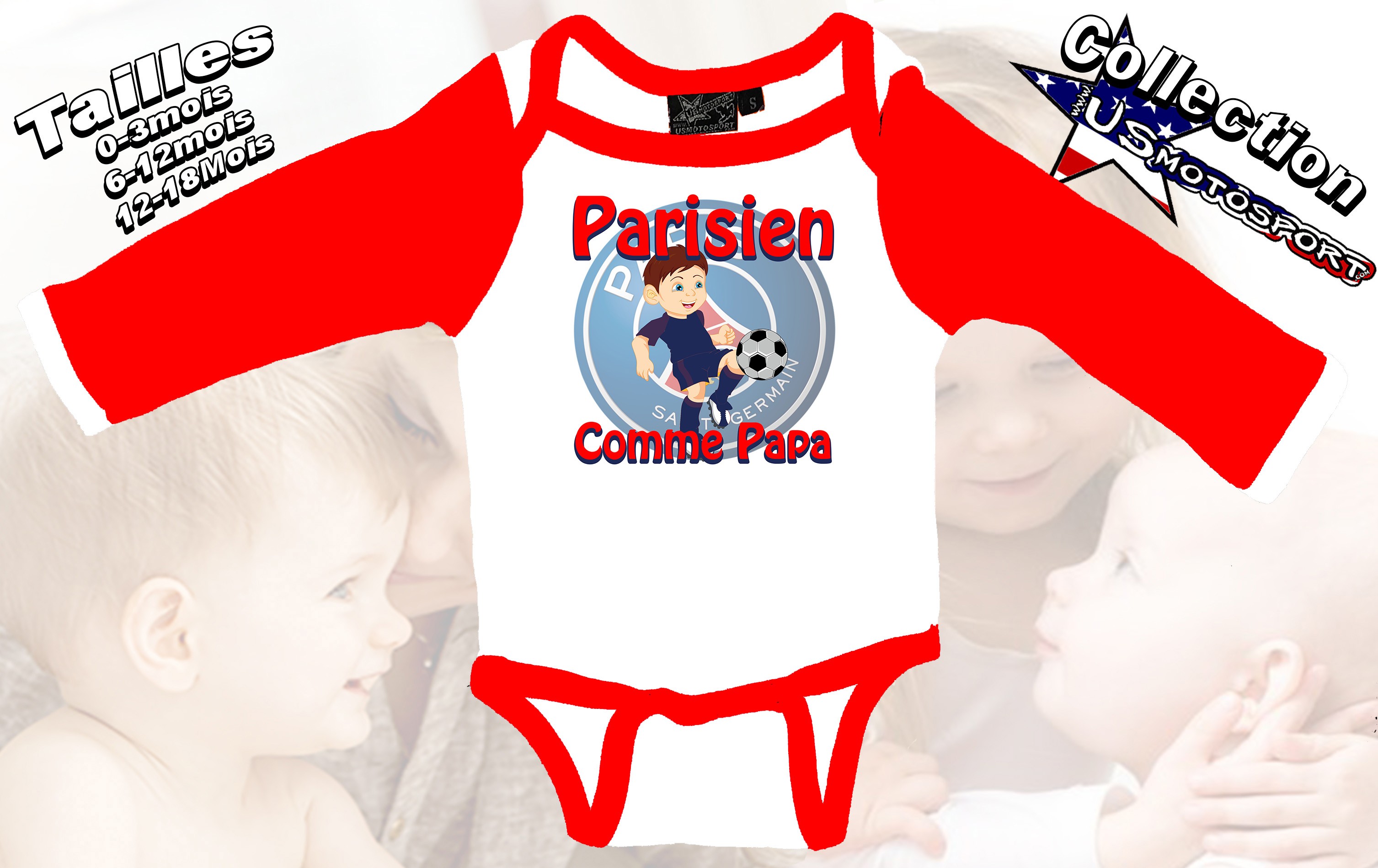 Body bebe psg fille best sale