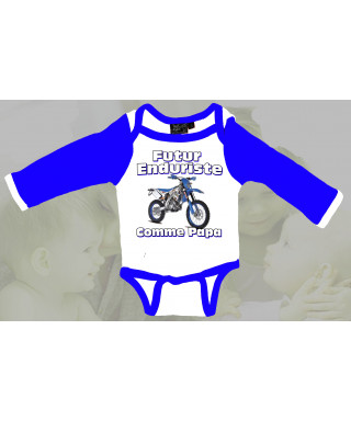 Body Bébé moto Enduro imprimé Tm