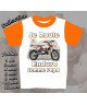 Tee-Shirt enfant moto enduro Bleu