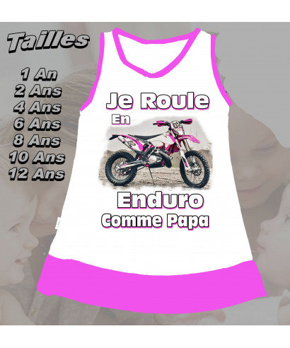 Robe enfant moto enduro Girl