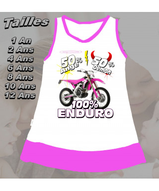 Robe enfant formule 1 rose