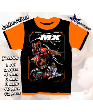 Tee-Shirt enfant moto cross imprimé ktm