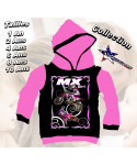 sweat enfant motocross girl