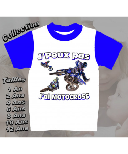 Tee-Shirt motocross imprimé yamaha