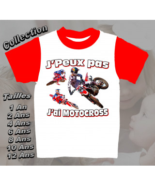 Tee-Shirt motocross imprimé honda