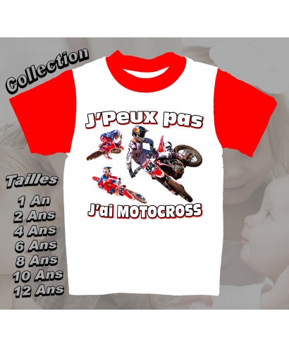 Tee-Shirt motocross imprimé honda