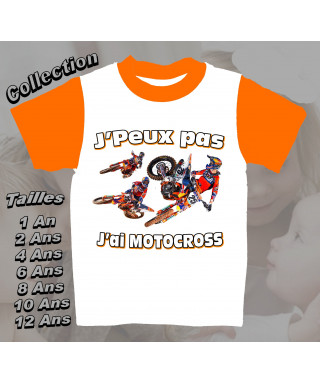 Tee-Shirt motocross imprimé ktm