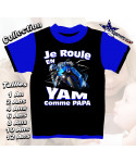 Tee-Shirt enfant moto  imprimé yamaha