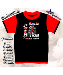 Tee-Shirt enfant moto  imprimé honda