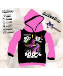 Sweat enfant moto route imprimé girl