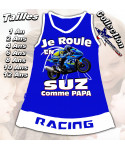 Robe enfant moto route imprimée suzuki