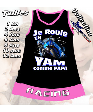 Robe enfant moto route imprimée yamaha