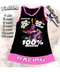 Robe enfant moto route imprimée girl