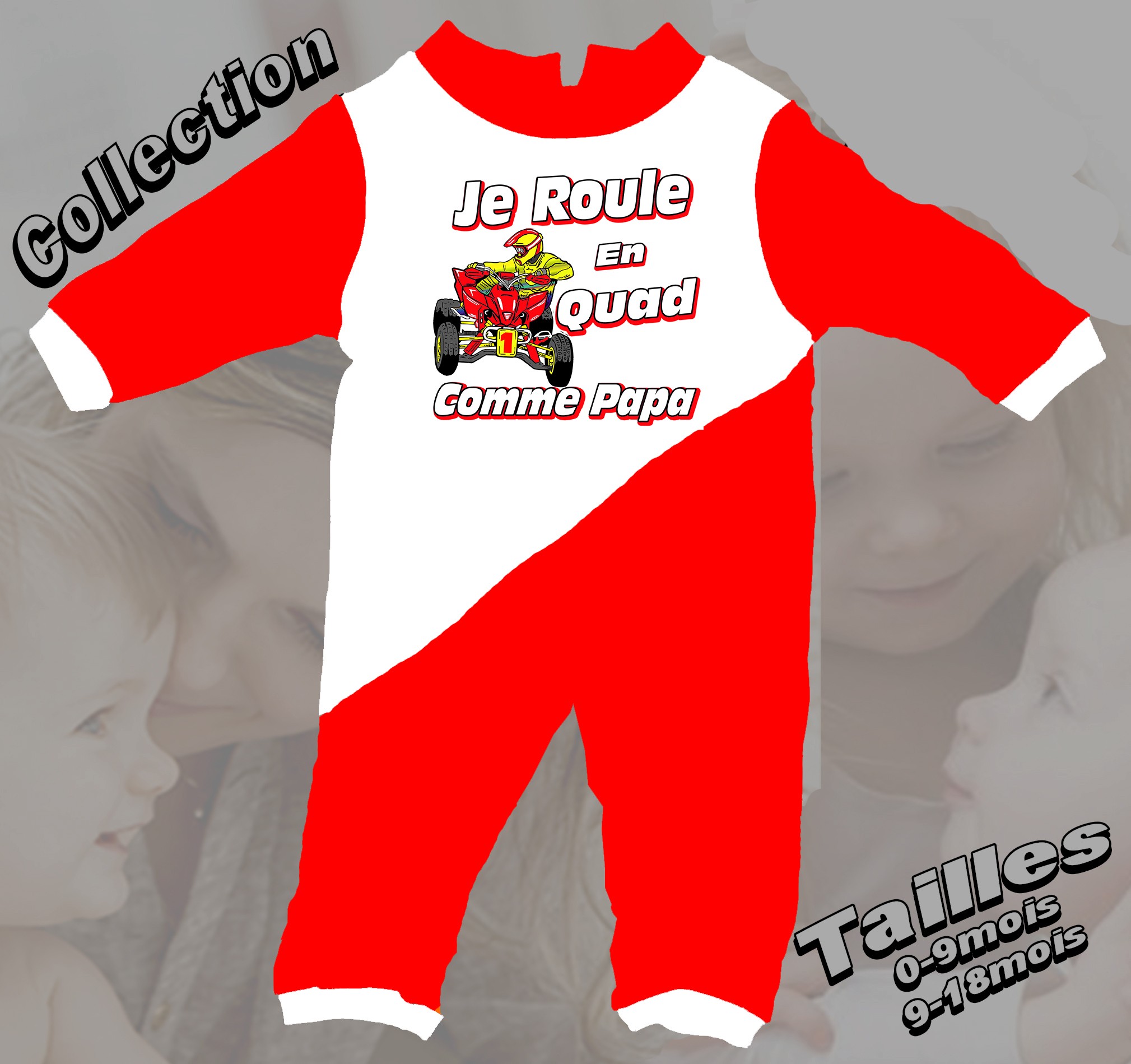 Pyjama bebe Quad imprime honda