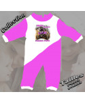 Pyjama bébé Quad imprimé girl rose