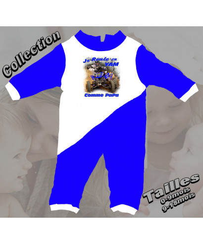 Pyjama bébé Quad imprimé yamaha