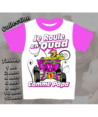 Tee-Shirt enfant Quad imprimé girl