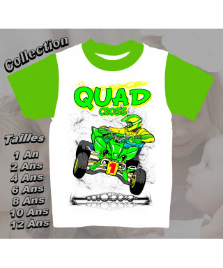 Tee-Shirt enfant Quad cross imprimé Kawasaki