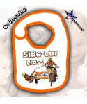 Bavoir Bébé side-car Cross orange