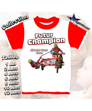 Tee-Shirt enfant Side-Car rouge