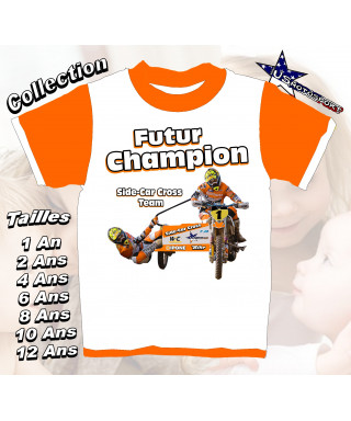 Tee-Shirt enfant Side-Car orange