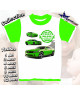 Tee-Shirt enfant voiture imprimé vert