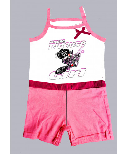 COMBI-SHORT BEBE moto cross Girl