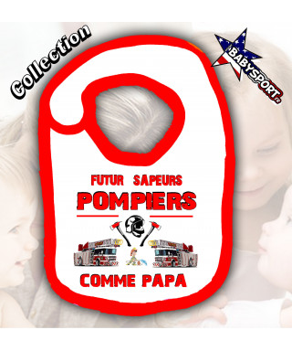 Bavoir bebe sapeurs Pompiers