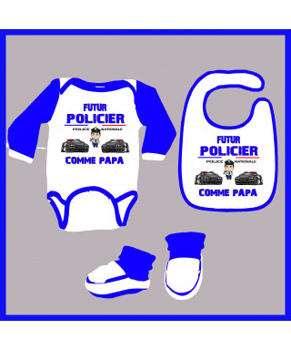 Coffret bebe futur policier