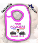 Bavoir bebe future policiére