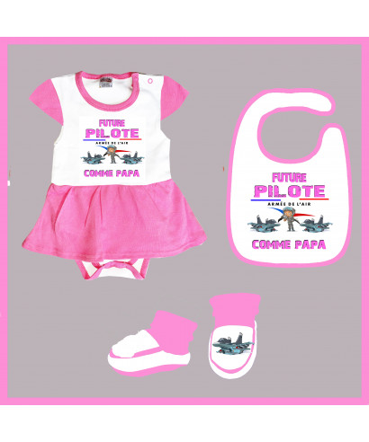 Coffret bebe armée de l'air girl