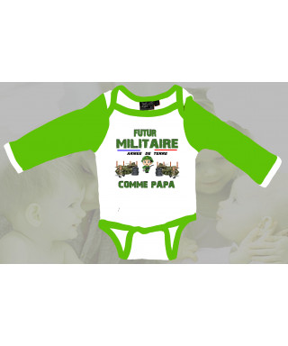 Body bebe armée de terre future militaire