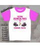 Tee shirt  bebe future agricultrice imprimé massey Ferguson