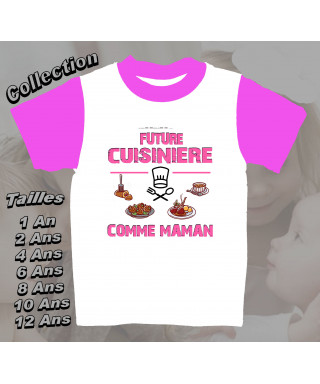 tee-shirt enfant future cuisiniere