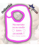 Bavoir Bébé Humour ma marraine va me reveller tous ces secrets !