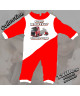 Pyjama bebe camion imprimé rouge