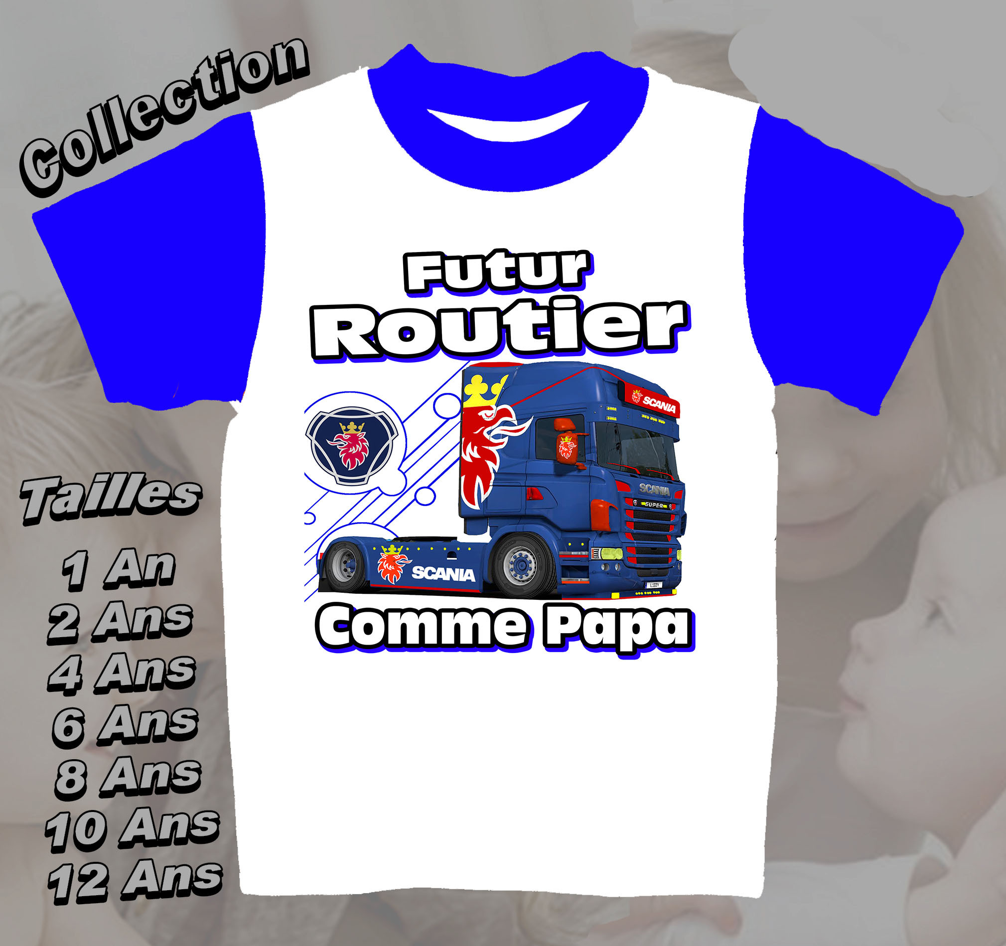 T shirt scania 2025 personnalisé