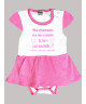 Body Robe bébé humour rose ma marraine va me reveller tous ces secrets !