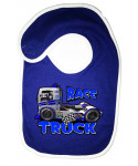 Bavoir Race Truck Bleu