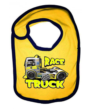 Bavoir Race Truck Jaune