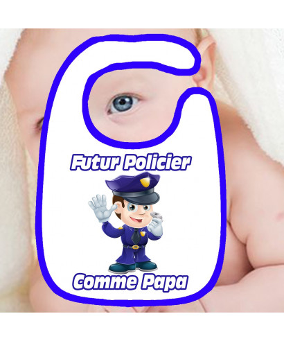 Bavoir Futur Policier