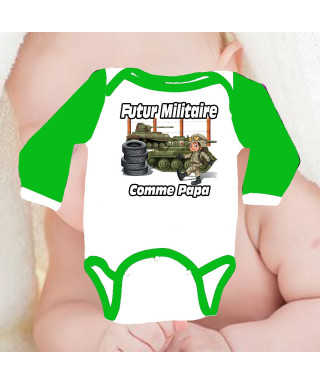 Body bébé futur militaire