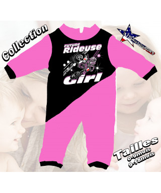 Grenouillere Bébé Moto Cross Girl